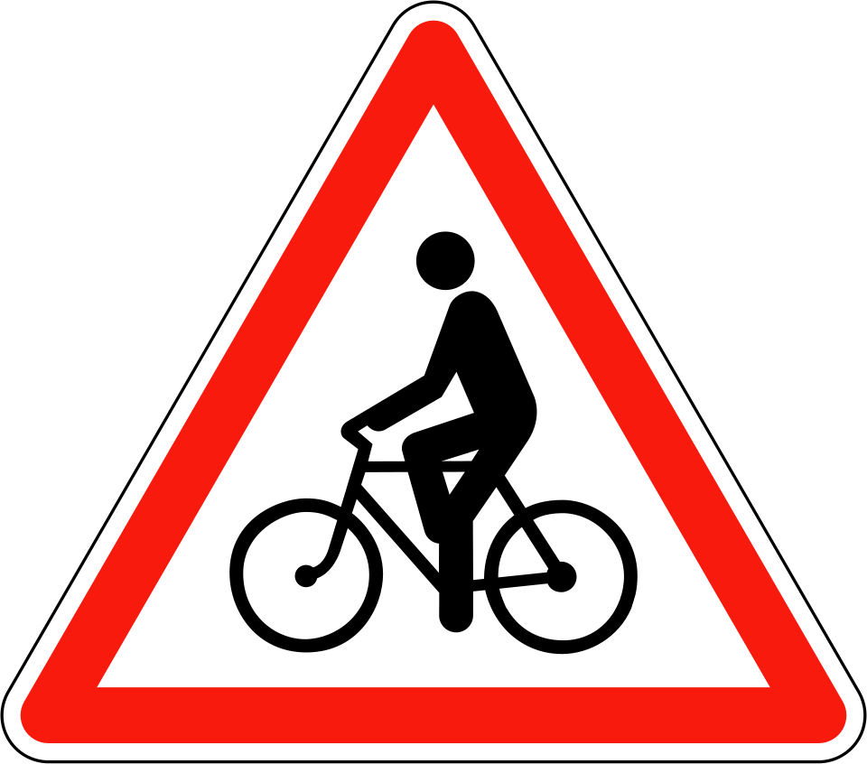 Débouché de cyclistes