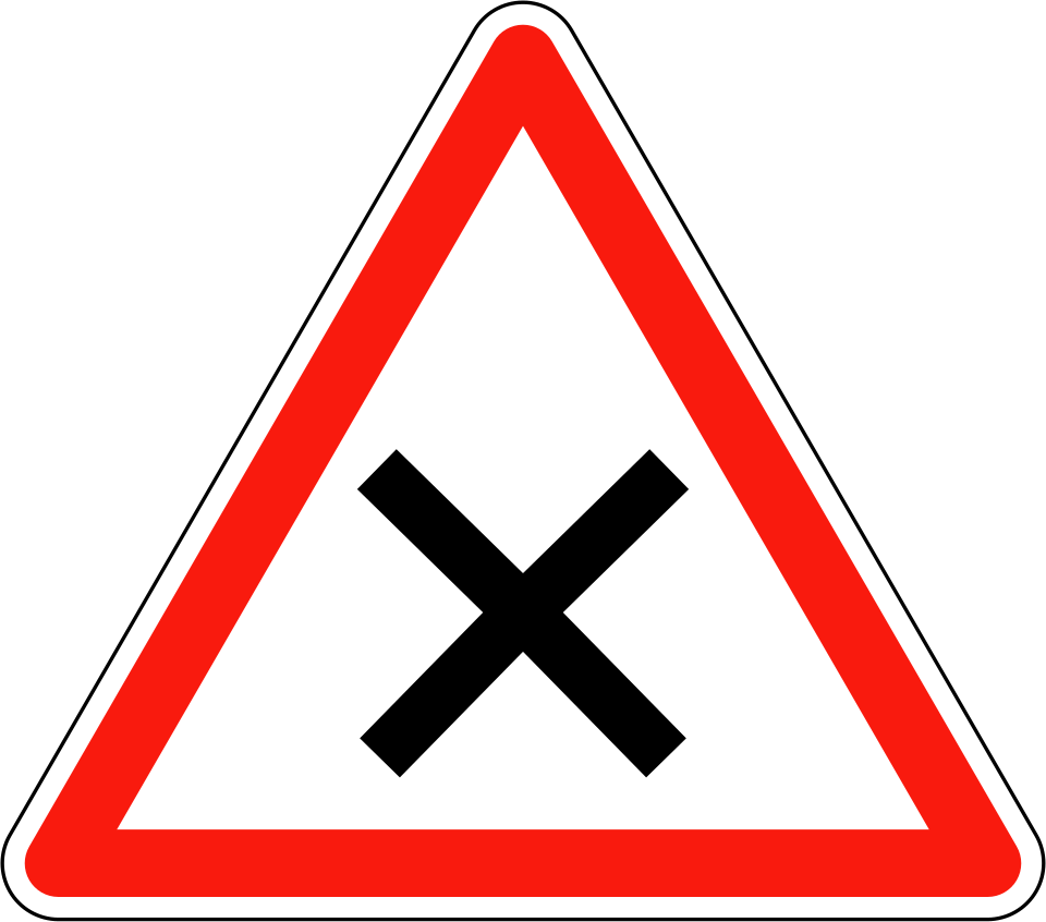 Intersection avec priorité à droite