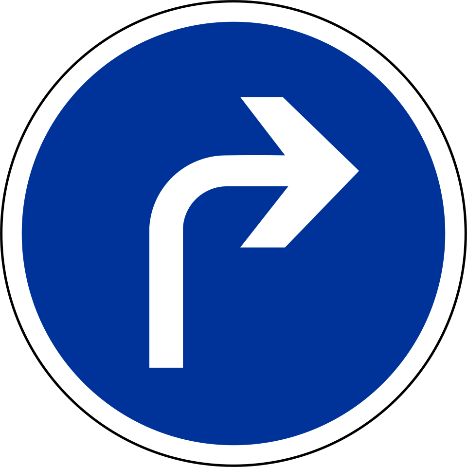 Direction obligatoire à droite