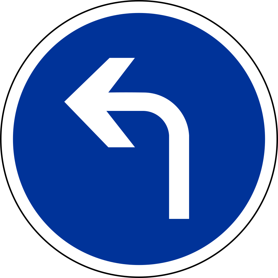 Direction obligatoire à gauche