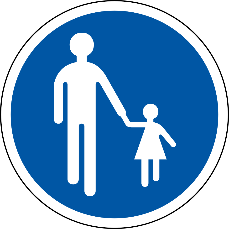 Chemin obligatoire pour piétons