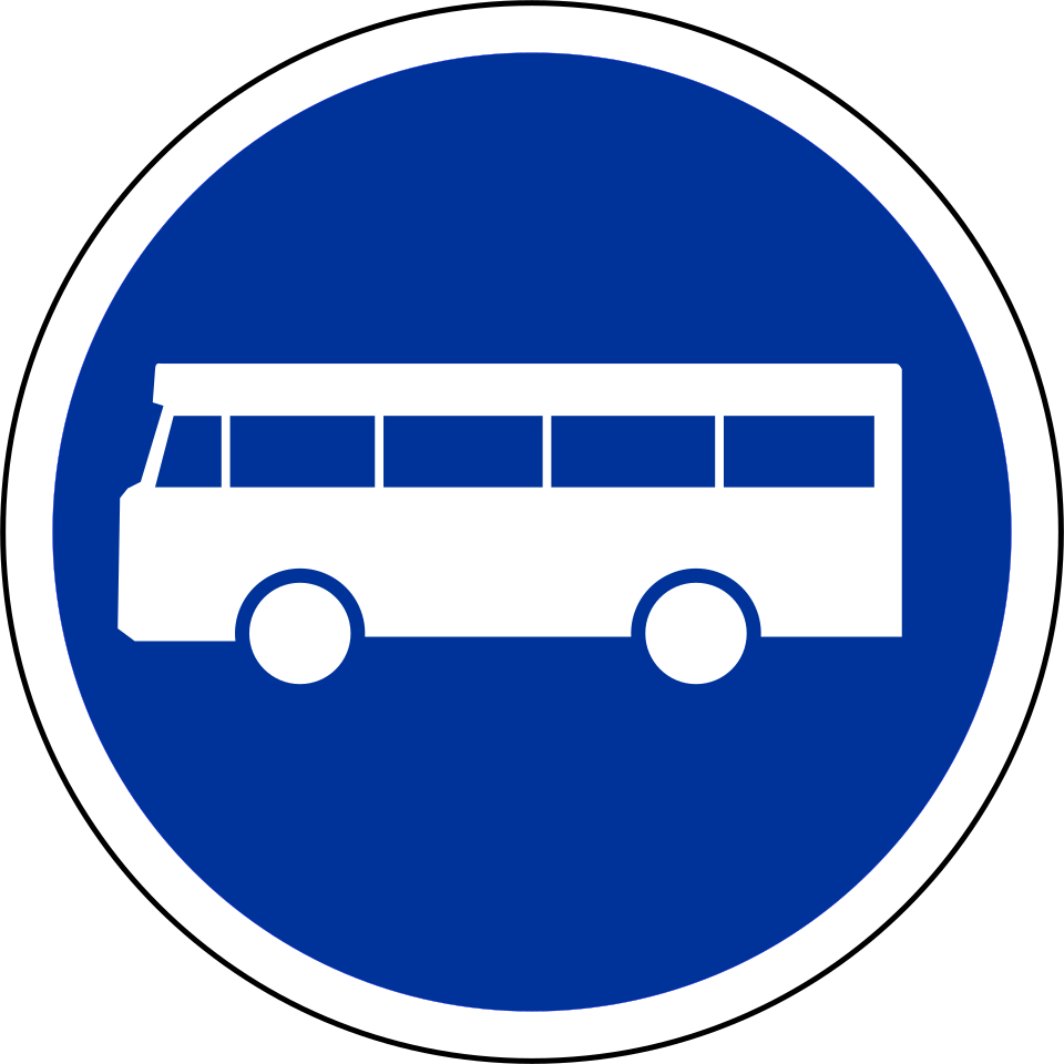 Voie réservée aux autobus