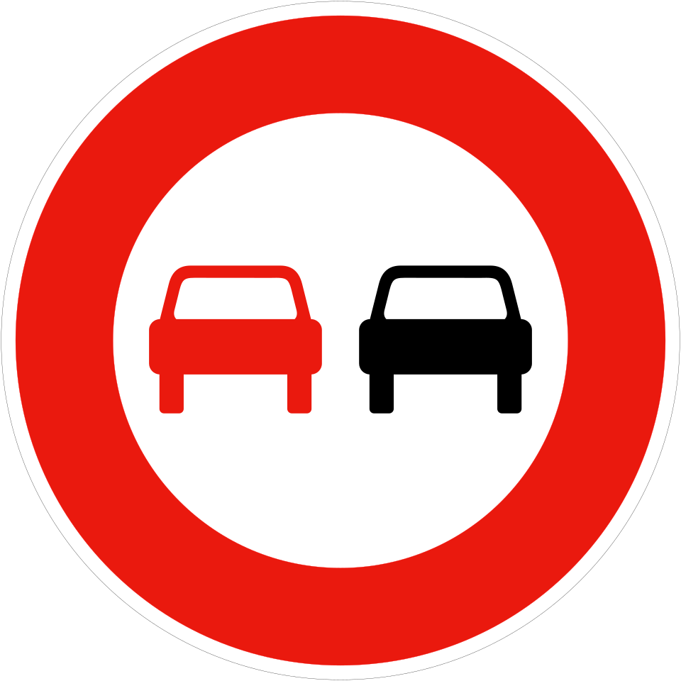 Interdiction de dépasser