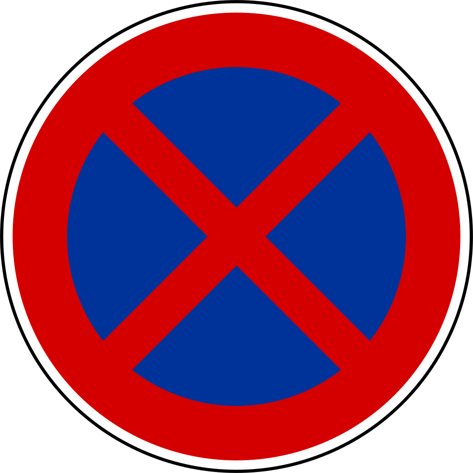 Arrêt et stationnement interdits