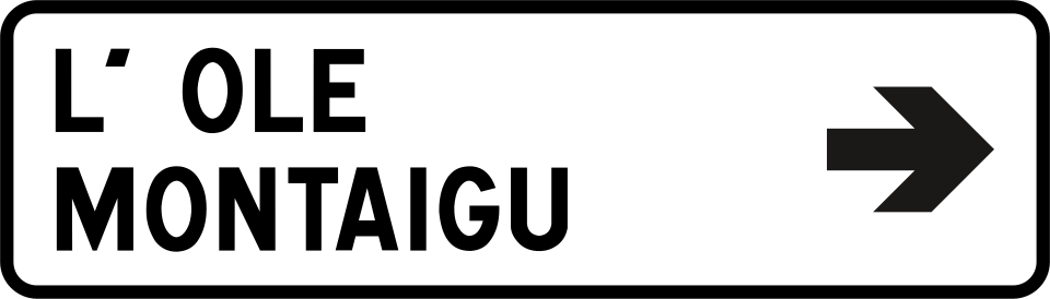Présignalisation courante des carrefours